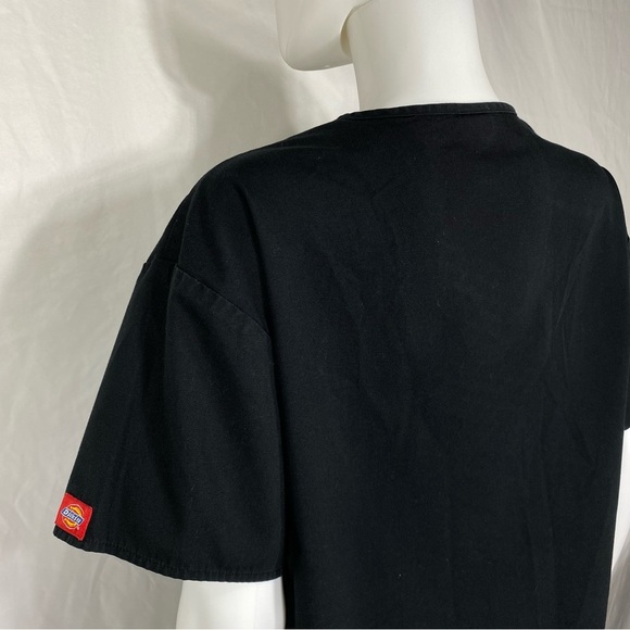 Dickies Medical Black Everday Scrubs V-Neck Top 810506 - Picture 4 of 7